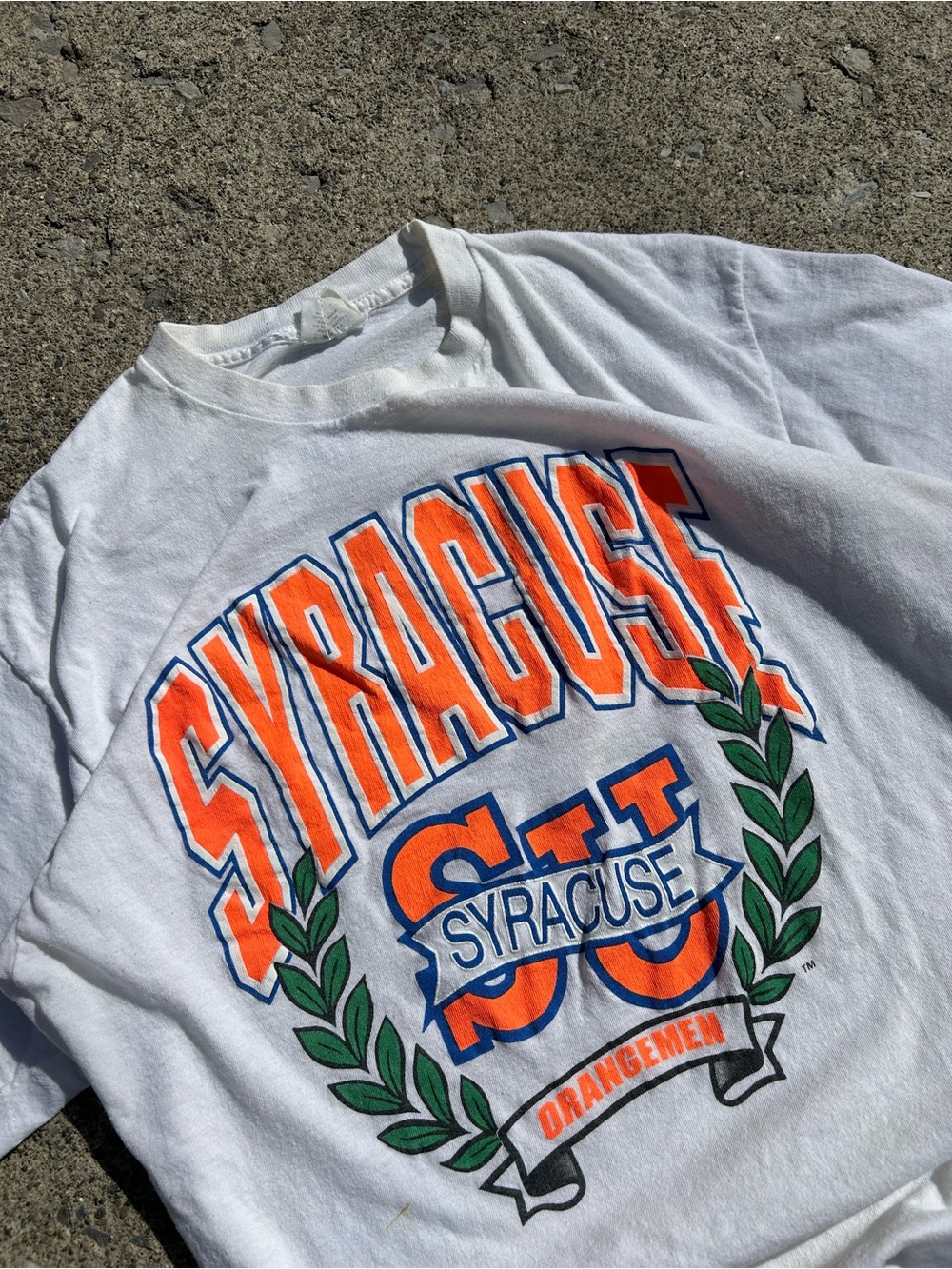 80’s true vintage Syracuse university orangmen single stitch tee shirt